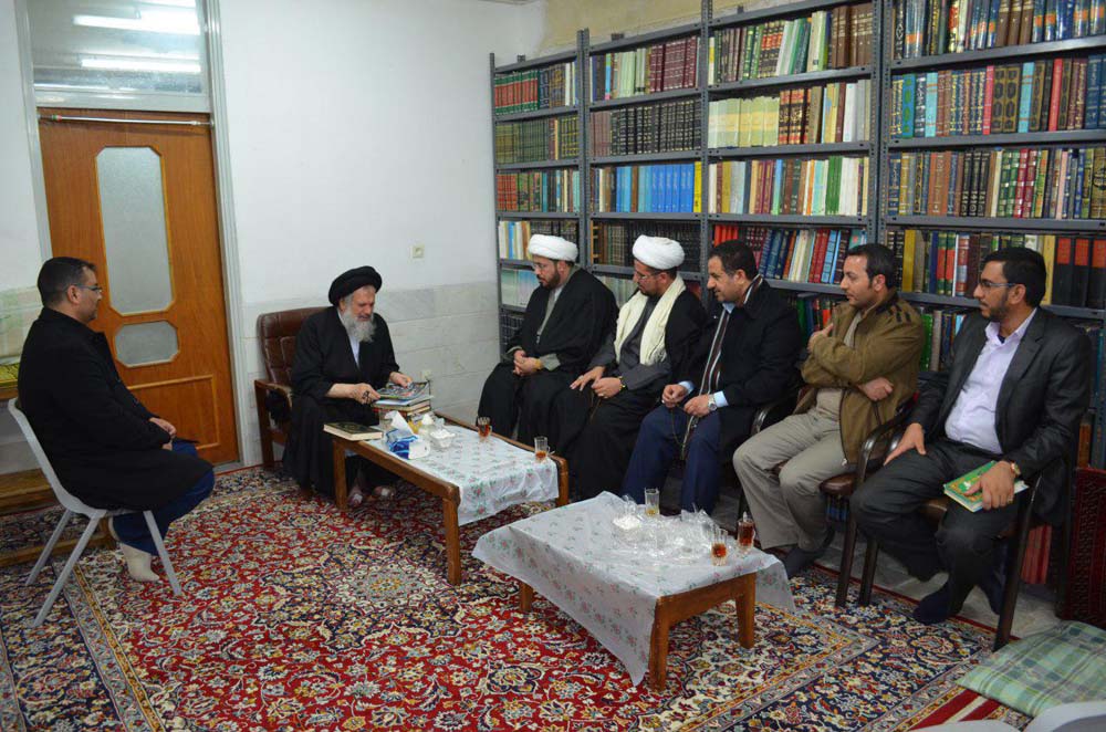 سماحة العلامة المحقق السيد احمد المددي "حفظة الله" يستقبل وفد العتبة العباسية المقدسة