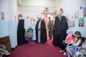 رئيس قسم شؤون المعارف الاسلامية والانسانية في العتبة العباسية المقدسة يتفقد معهد القرآن الكريم النسوي في النجف الأشرف