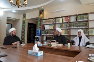 وفد العتبة العباسية المقدّسة يبحث سبل العمل المشترك مع المؤسسات التراثية التابعة للعتبة الحسينية المقدسة في مدينة قم المقدسة