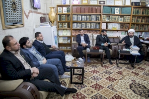 وفد من مركز تراث سامراء يزور قسم شؤون المعارف الاسلامية والإنسانية