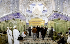 تقرير مصور يُبيّن التفاصيل الدقيقة للجهة الجنوبيّة من شباك ضريح المولى أبي الفضل عليه السّلام
