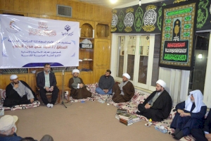 المحقق أحمد علي الحِلِّيّ يلقي محاضرة تراثية علمية على الطلبة الكويتيّين في مركز الإمام السجاد بمدينة قم المقدّسة