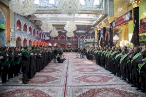 موكب عزاء العتبتين المقدستين بمناسبة استشهاد السيدة ام البنين (عليها السلام )