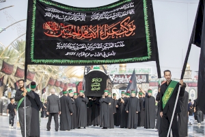 موكب الامام الحسين(ع) خدمة العتبتين المقدستين الحسينية والعباسية بمناسبة استشهاد الامام الحسن المجتبى(عليه السلام)	