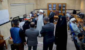 وفدٌ أكاديميٌّ من مركزِ كربلاءَ الدراسيّ يزورُ قسمَ المعارفِ