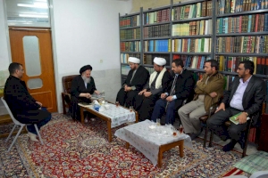 سماحة العلامة المحقق السيد احمد المددي "حفظة الله" يستقبل وفد العتبة العباسية المقدسة