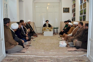 سماحة آية الله العظمى السيد الشبيري الزنجاني دام ظله يشيد بانجازات العتبة العباسية المقدسة في مجال حفظ التراث
