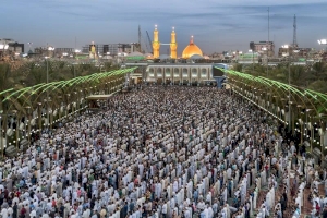 منطقة مابين الحرمين تحتضن صلاة عيد الاضحى  المبارك في كربلاء 