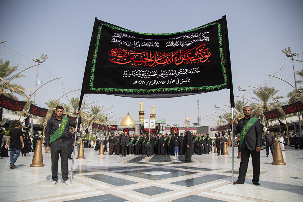 موكب الامام الحسين(ع) خدمة العتبتين المقدستين الحسينية والعباسية يوم 7 محرم 1440هـ