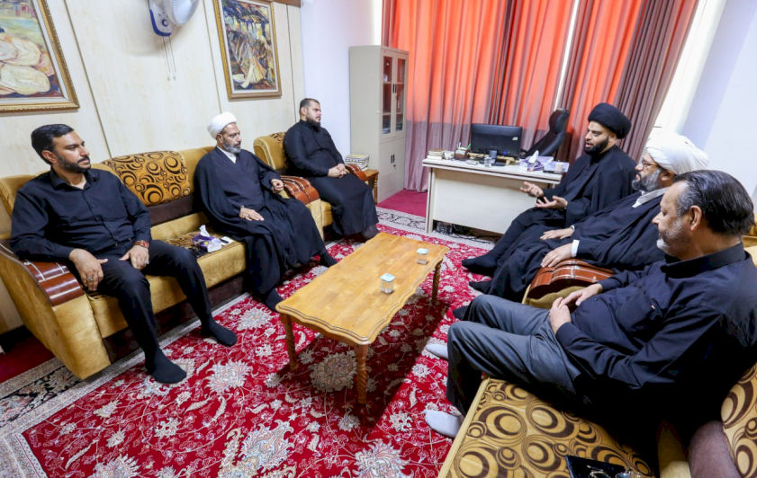 المركز يستقبل خطيب المنبر الحسيني السيد جعفر المشعشعي