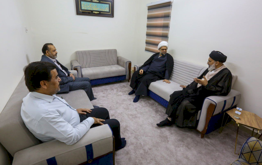 وفدٌ من مركزِ تراثِ البصرةِ يزورُ مدرسة الفضيل بن يسار البصري (رضوان الله تعالى عليه) للعلوم الدينية  في البصرة