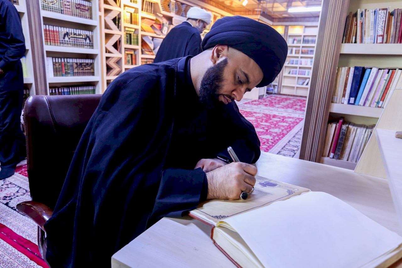 المركز يستقبل خطيب المنبر الحسيني السيد جعفر المشعشعي