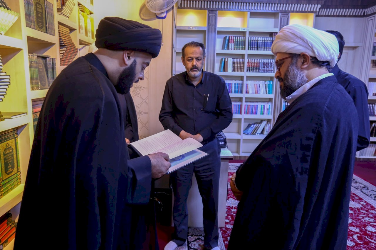 المركز يستقبل خطيب المنبر الحسيني السيد جعفر المشعشعي
