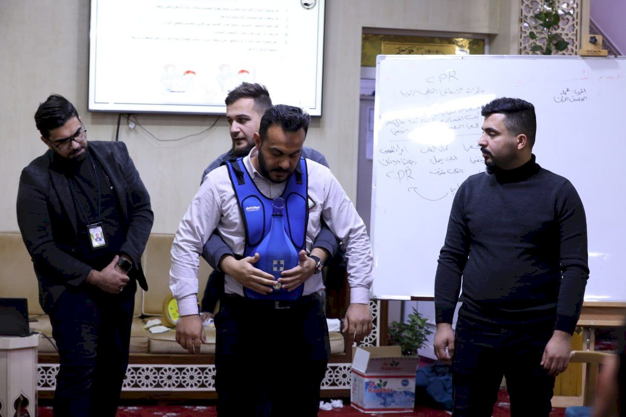 مركز تراث البصرة يشارك في دورة الإسعاف والتدريب الطبي