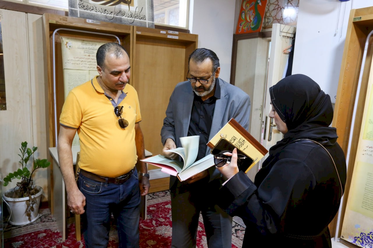 الشاعرة والإعلامية السورية الدكتورة لبنى مرتضى تزور مركز تراث البصرة