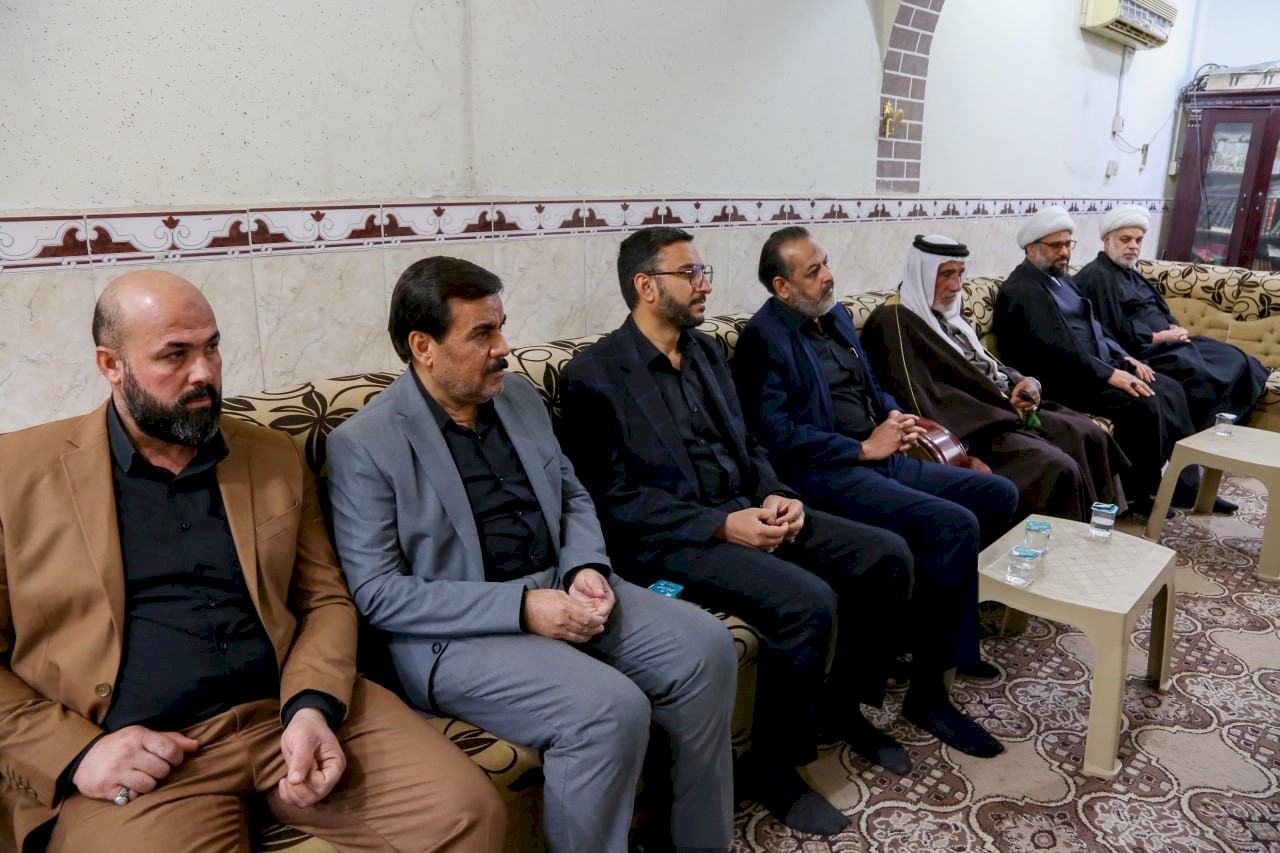 مركز تراث البصرة يزور سماحة الشيخ محمّد فلك المالكيّ