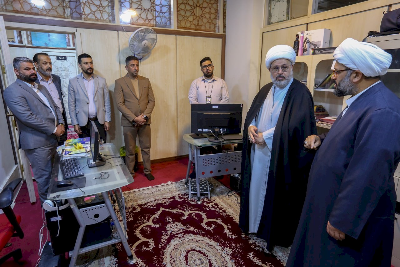 سماحة الشيخ (الهلالي ) في زيارة لمركز تراث البصرة