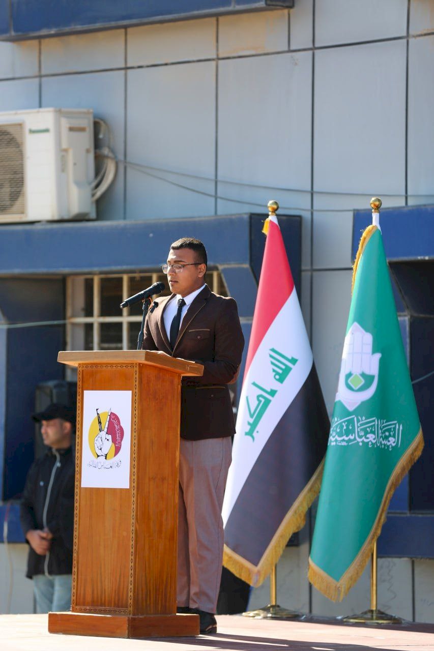 مركزُ تراثِ البصرةِ يحضرُ افتتاح مدرسة الشَّهيد طاهِر البديري أحد أبطال فرقة العبّاس(عليه السلام) القتالية