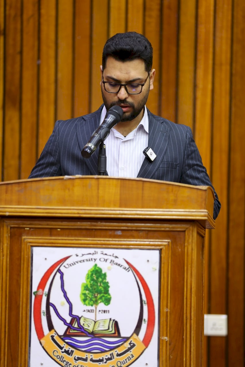الأبعادُ العلميَّةُ والفكريَّةُ في التراثِ البصريِّ عنوانٌ للنَّدوةِ التي نظَّمها المركزُ في كليَّةِ التربيَّةِ / القرنة