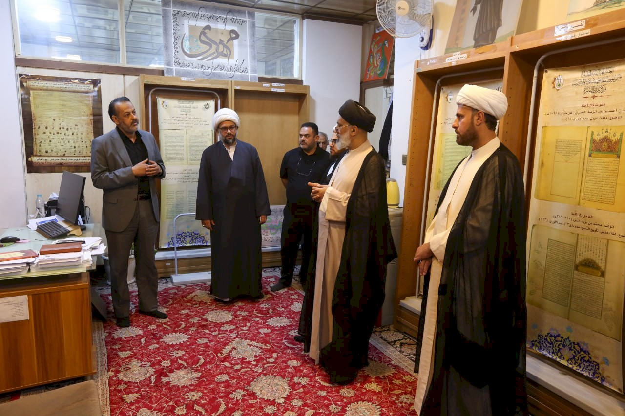 سماحةُ السَّيد آصف اللعيبي في رحابِ مركز تراث البصرة