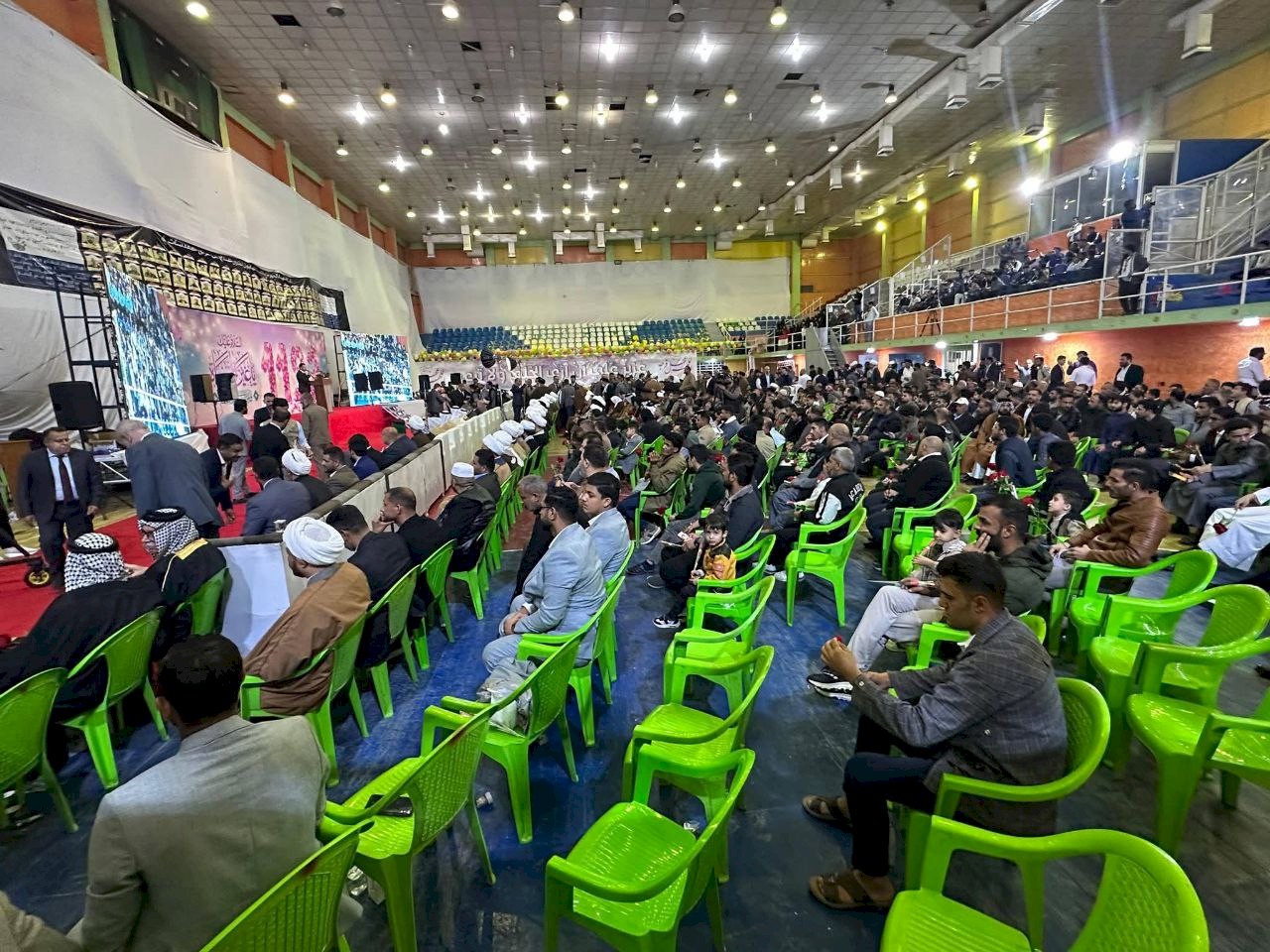 مركزُ تراثِ البصرةِ يحضر الحفل المركزي لولادة الحجة المنتظر (عجل الله فرجه الشريف) في محافظة البصرة