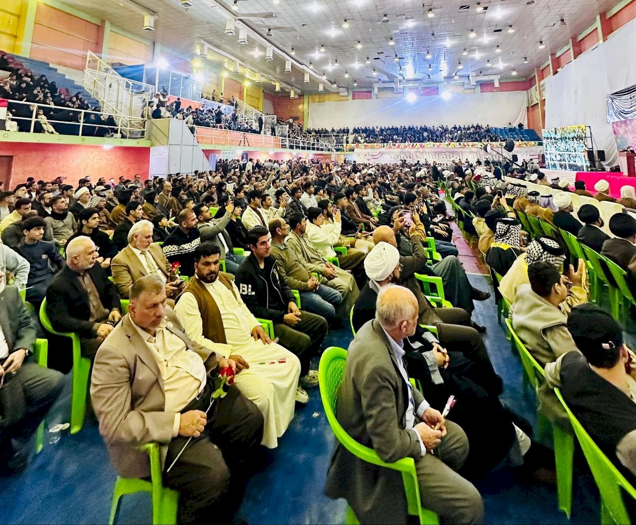 مركزُ تراثِ البصرةِ يحضر الحفل المركزي لولادة الحجة المنتظر (عجل الله فرجه الشريف) في محافظة البصرة