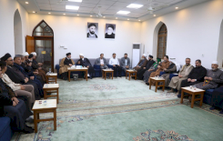 وفد مركز تراث البصرة يلتقي سماحة السيد حسنين الصافي (حفظه الله)