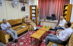 ◼ الخطاط وائل الرمضان يزور مركز تراث البصرة
