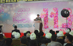 مركزُ تراثِ البصرةِ يحضر الحفل المركزي لولادة الحجة المنتظر (عجل الله فرجه الشريف) في محافظة البصرة
