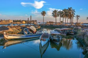 جمال مدينة البصرة وقت الغروب - مكان الالتقاط: محافظة البصرة - 
المصور: مركز تراث البصرة -احمد عبد العباس راضي