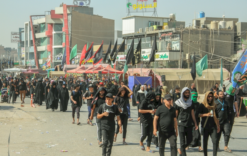 استمرار خدمة زوار الامام الحسين عليه السلام في موكب مركز تراث الحلة