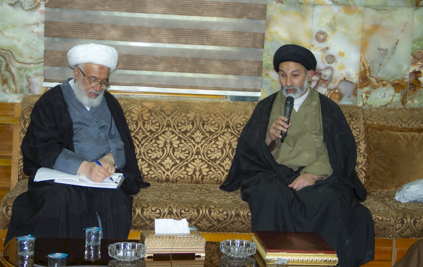 سماحة المتولي الشرعي للعتبة الحسينية (دام عزه) يلتقي وفدًا من اللجنة التحضيرية والعلمية لمؤتمر الزهراء (عليها السلام)
