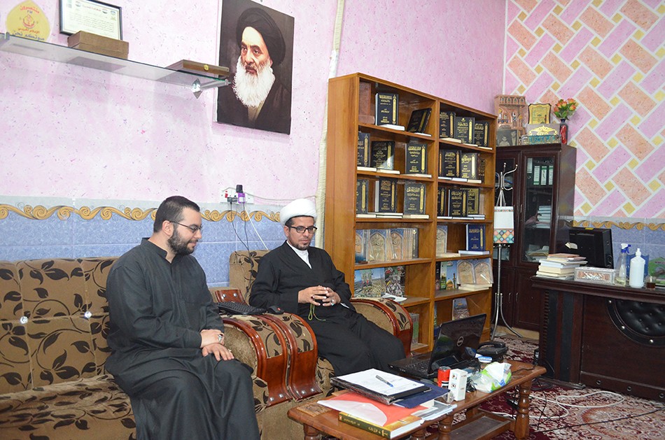 مدير مركز تراث الحلة يستقبل السيِّد صالح القزويني