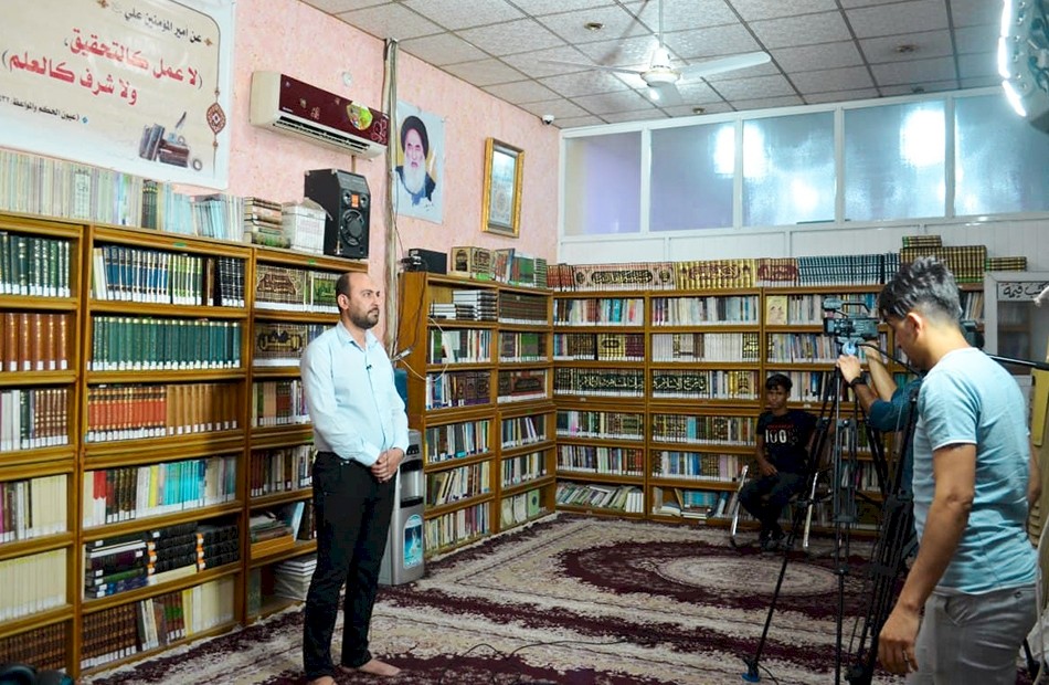 قناة الامام الصادق الفضائية تسلط الضوء على نشاطات مركز تراث الحلة