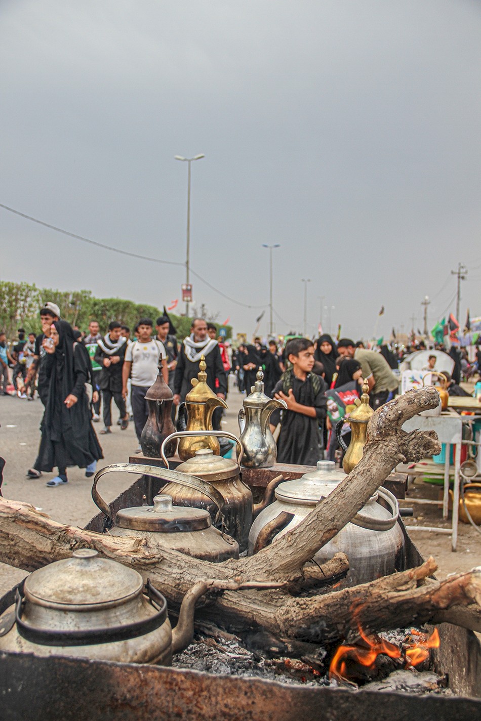 بالصور: استمرار الزحف الحسيني المقدس نحو كربلاء الشهادة