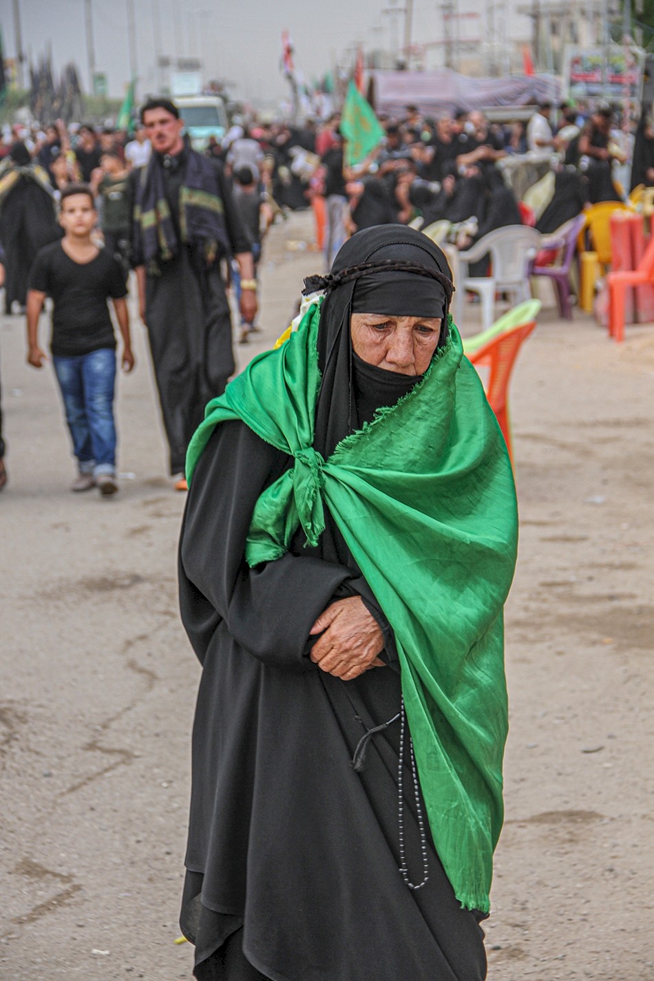 بالصور: استمرار الزحف الحسيني المقدس نحو كربلاء الشهادة