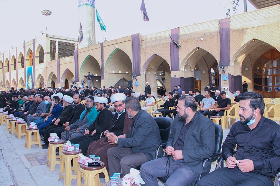 وفدُ مركز تراث الحلة يحضر مجلسَ أربعينية المرجع السيّد محمد سعيد الحكيم (قُدّس سرّه)