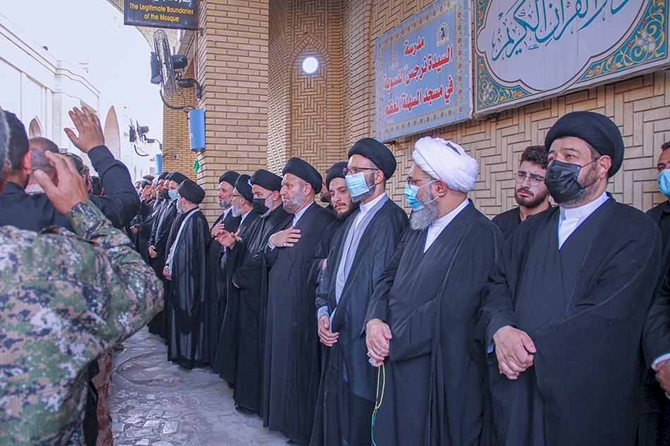 وفدُ مركز تراث الحلة يحضر مجلسَ أربعينية المرجع السيّد محمد سعيد الحكيم (قُدّس سرّه)
