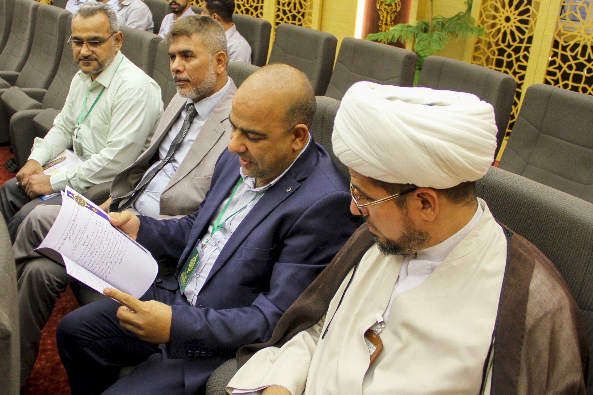 وفد مركز تراث الحلة يحضر فعاليات أسبوع الإمامة الدولي الأول.