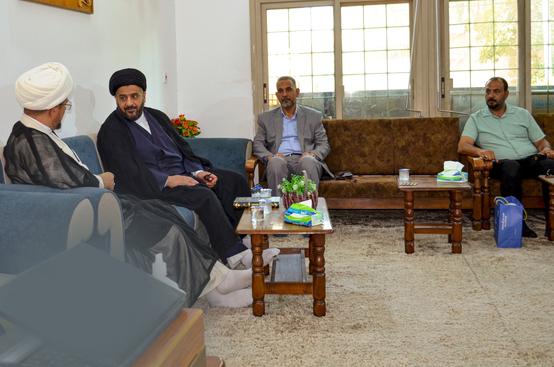 السيد نذير الحسني  في رحاب مركز تراث الحلة