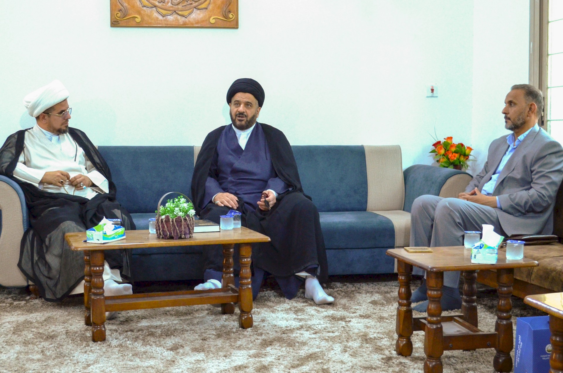 السيد نذير الحسني  في رحاب مركز تراث الحلة