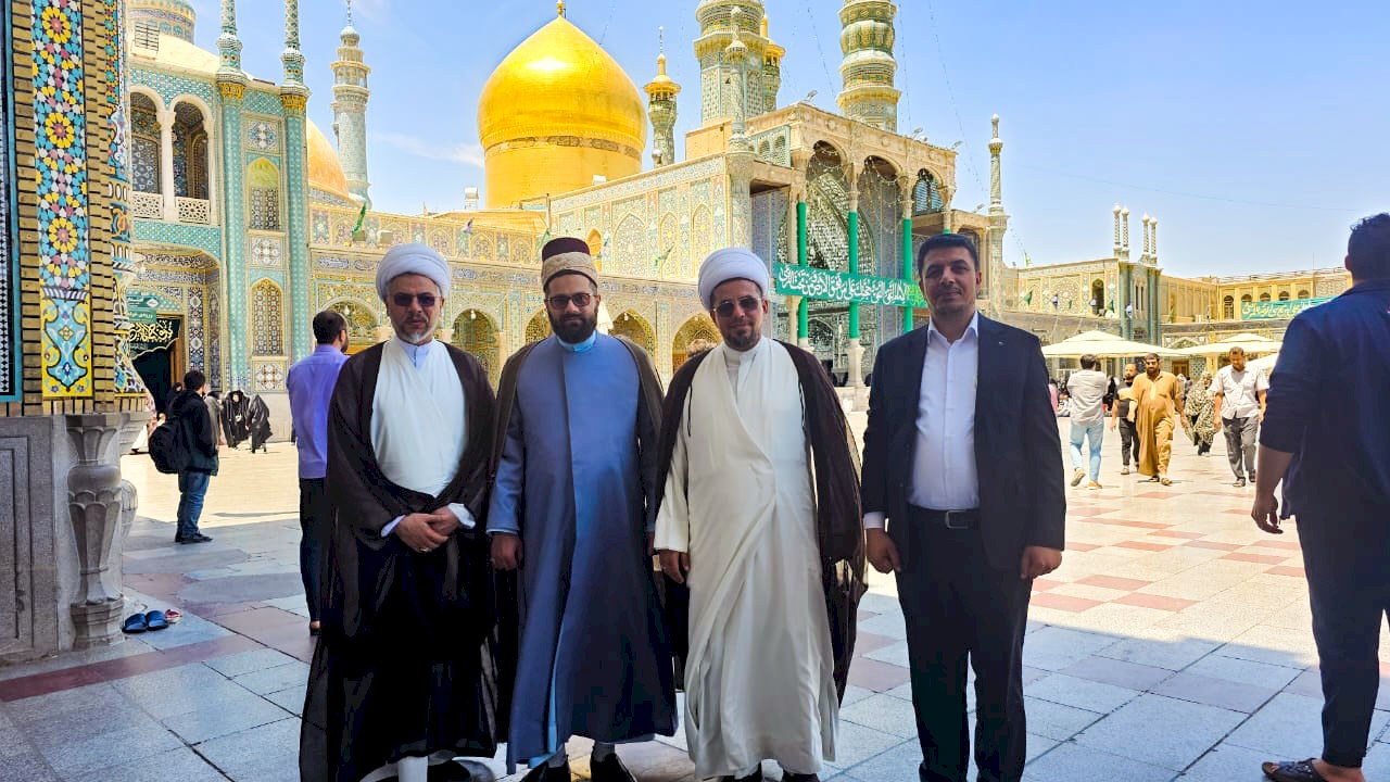 الشيخ الخويلديّ في وفد العتبة العبَّاسيَّة المقدَّسة