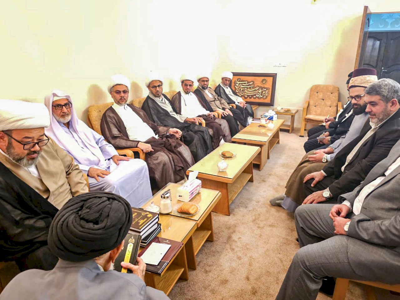 الشيخ الخويلديّ في وفد العتبة العبَّاسيَّة المقدَّسة