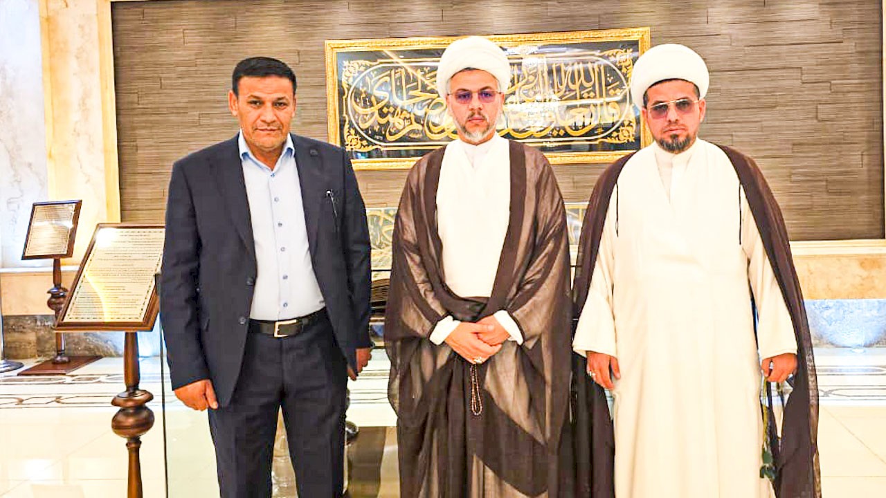 الشيخ الخويلديّ في وفد العتبة العبَّاسيَّة المقدَّسة
