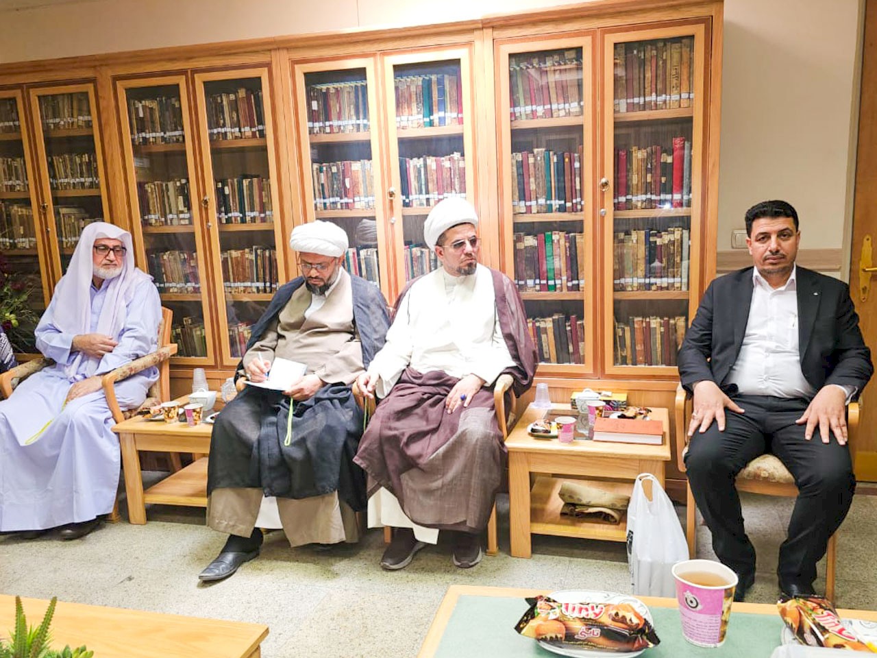 الشيخ الخويلديّ في وفد العتبة العبَّاسيَّة المقدَّسة