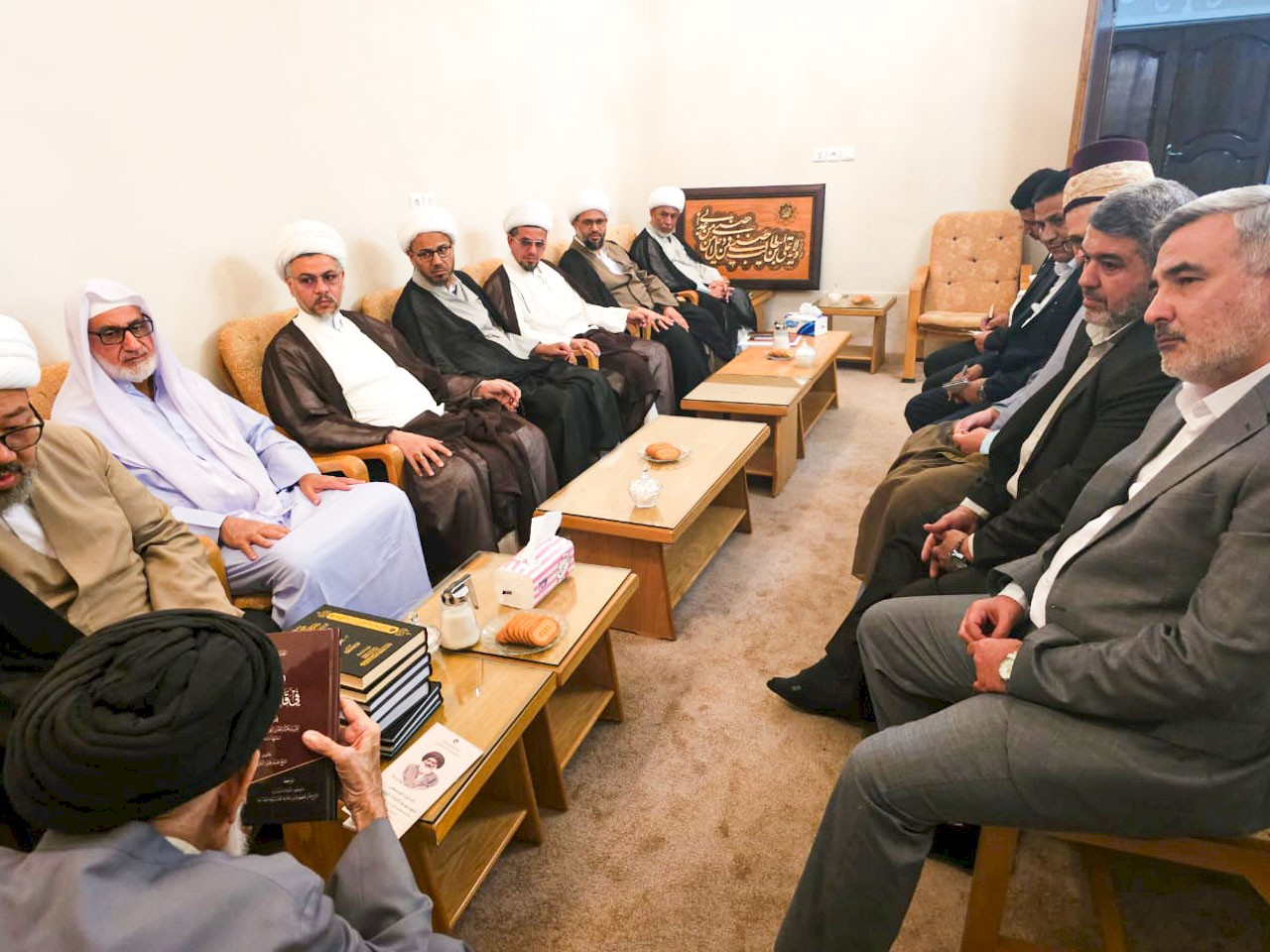 الشيخ الخويلديّ في وفد العتبة العبَّاسيَّة المقدَّسة