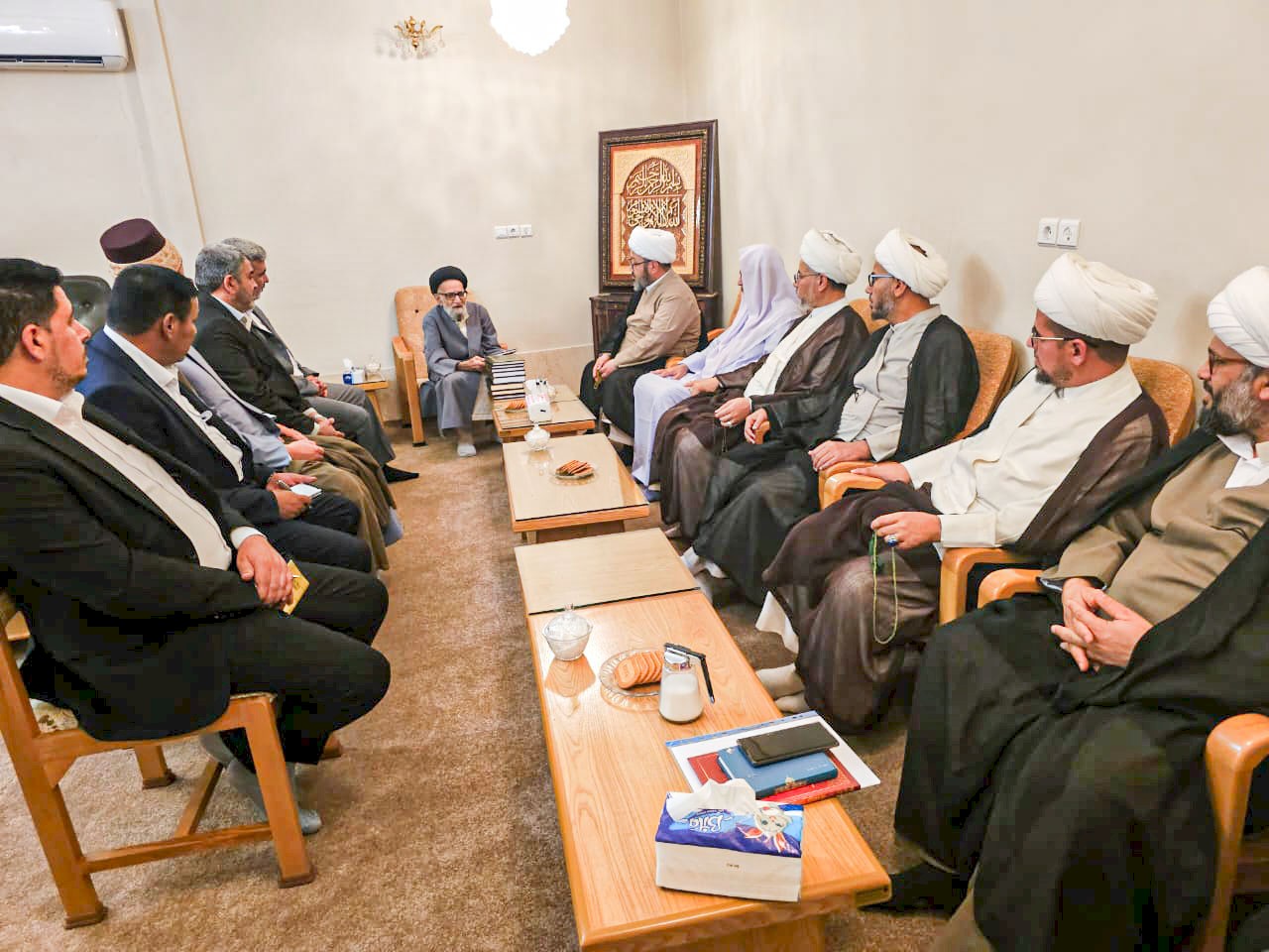 الشيخ الخويلديّ في وفد العتبة العبَّاسيَّة المقدَّسة