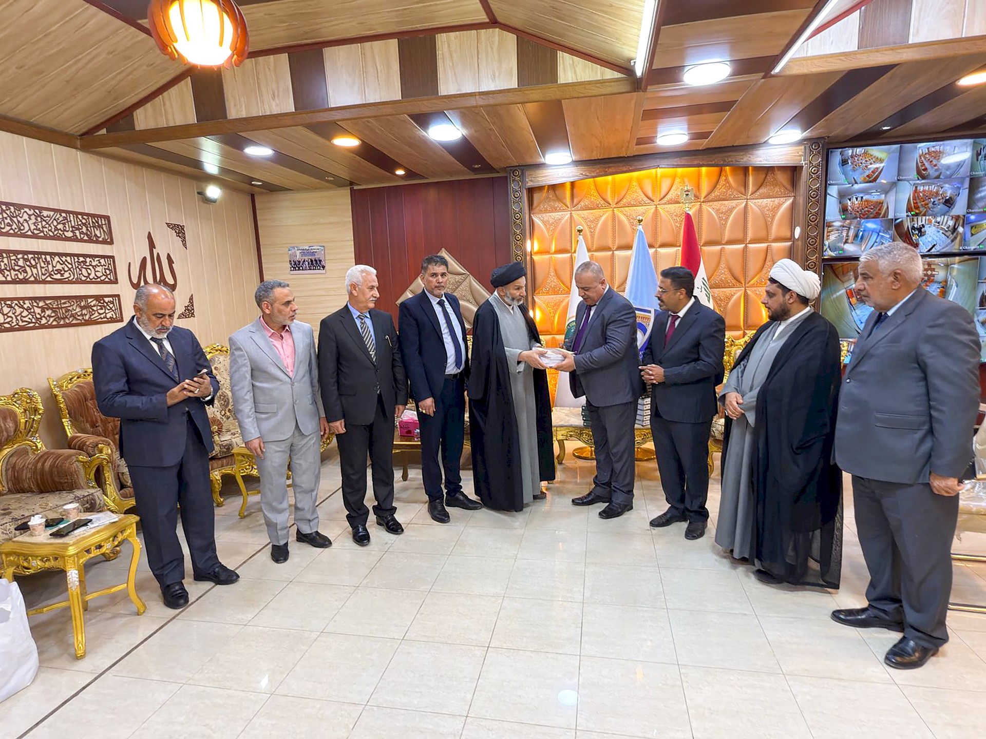 وفدُ المُؤتمر العلميّ الدّوليّ لسيّدة نِساء العالمين (عليها السلام) في ضيافةِ جامعَتَي ميسان، وديالى