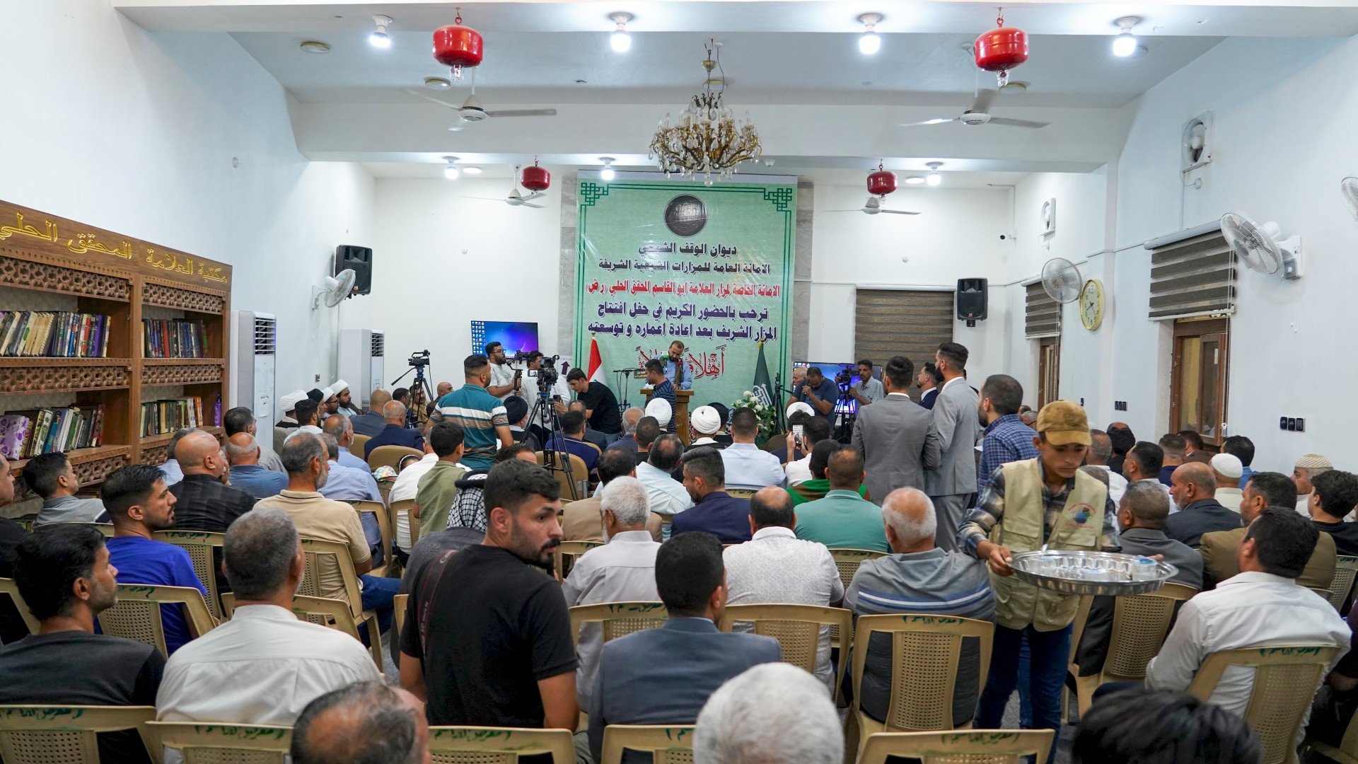 وفد مركز تراث الحلة يشارك في حفل افتتاح مزار العلامة المحقق الحلي
