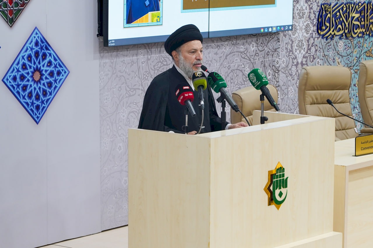 وفد مركز تراث الحلّة يحضر فعاليات المؤتمر العلميّ الدوليّ الثالث عشر لفكر الإمام الحسن المُجتبى (عليه السلام)